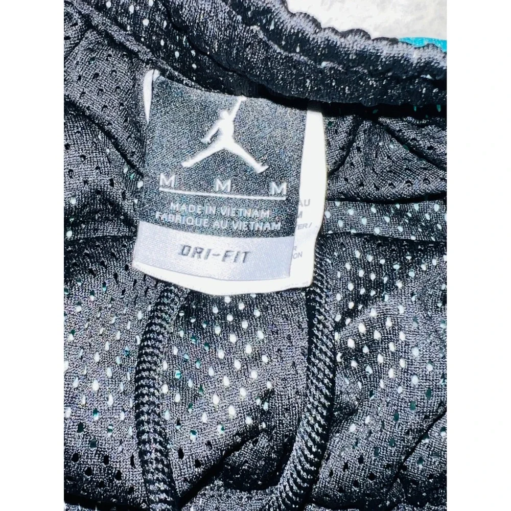 Jordan Mens Basketball Jersey and Shorts Set Teal Blue Mesh 23 MCMLXXXV Size S M